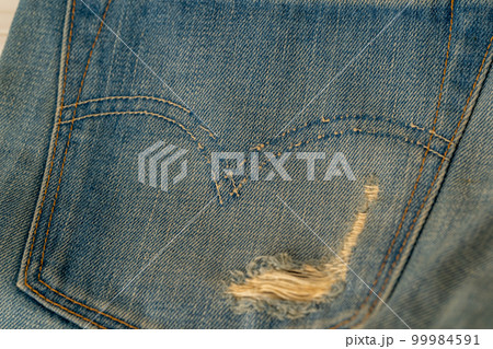 LEVI'S501XX　VINTAGE　1955年　復刻　バックポケット　アーキュエットステッチ 99984591
