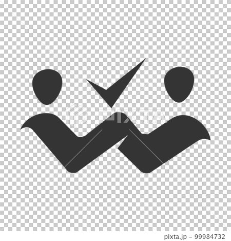 Deal people logo template Icon Illustration Brand Identity.Isolated and flat illustration. Vector graphic 99984732