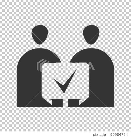 Deal people logo template Icon Illustration Brand Identity.Isolated and flat illustration. Vector graphic Deal people logo template Icon Illustration Brand Identity.Isolated and flat illustration. Vector graphic 99984734