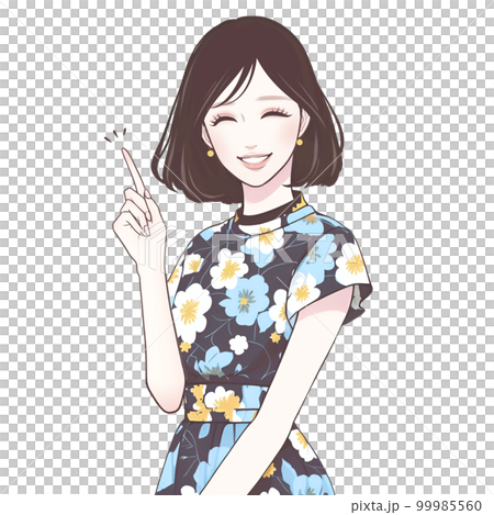 女性插畫素材 99985560