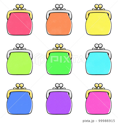 ビビット　がま口財布のイラスト 99986915