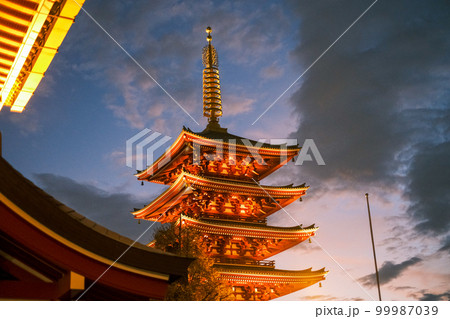 【#東京】浅草寺の五重塔 【#東京】浅草寺の五重塔 99987039