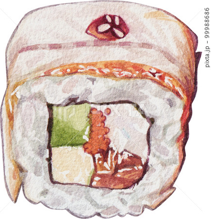 Sushi sasemi Japanese food watercolor png element Sushi sasemi Japanese food watercolor png element 99988686