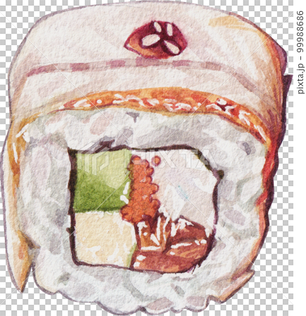 Sushi sasemi Japanese food watercolor png element Sushi sasemi Japanese food watercolor png element 99988686