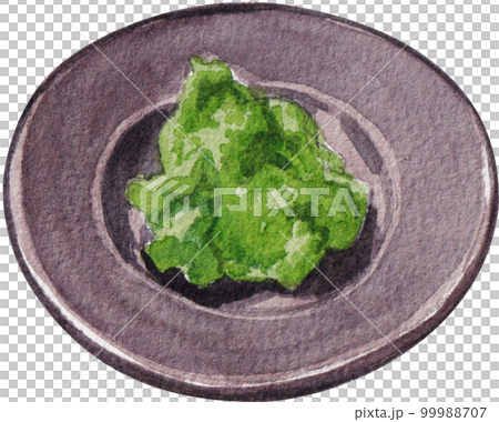 Sushi sasemi Japanese food watercolor png element 99988707