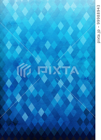 青いモザイク柄の抽象的なベクターイラスト背景 99988943