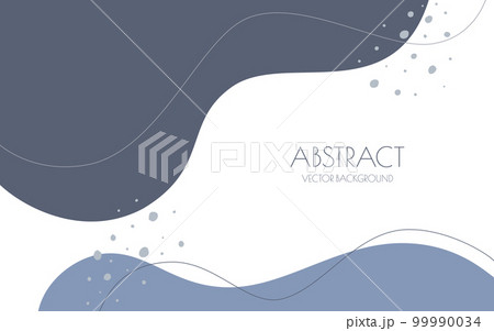 曲線的なシェイプとラインのベクター背景 99990034