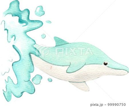 Zoo animal cartoon watercolor png element 99990750