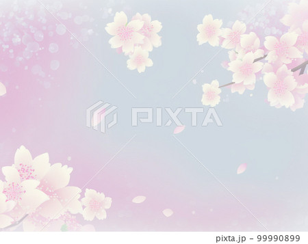 桜のイラスト背景素材 桜のイラスト背景素材 99990899