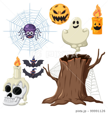 Set of halloween element for decoration Set of halloween element for decoration 99991126