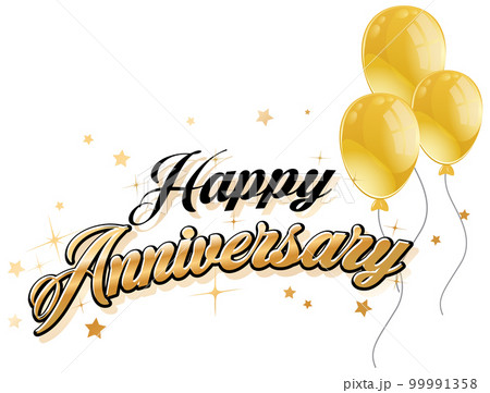 Happy Anniversary message for banner or poster design 99991358