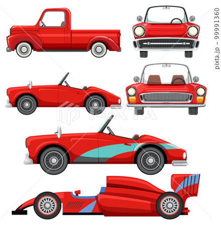 Set of car isolated 99991360