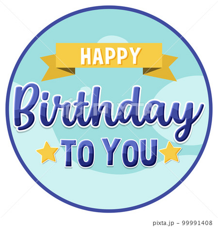 Happy Birthday message for banner or poster design 99991408