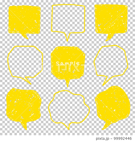 Crayon material hand-drawn balloon set Crayon material hand-drawn balloon set 99992446