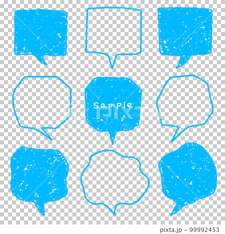 Crayon material hand-drawn balloon set 99992453