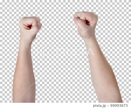 fists handful strong  isolated on white background,clipping path 99993673