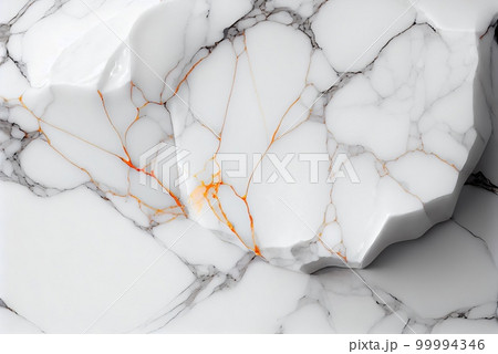 White marble with orange veins surface abstract background. Decorative acrylic paint pouring rock marble texture. Horizontal natural white and orange abstract pattern. White marble with orange veins surface abstract background. Decorative acrylic paint pouring rock marble texture. Horizontal natural white and orange abstract pattern. 99994346