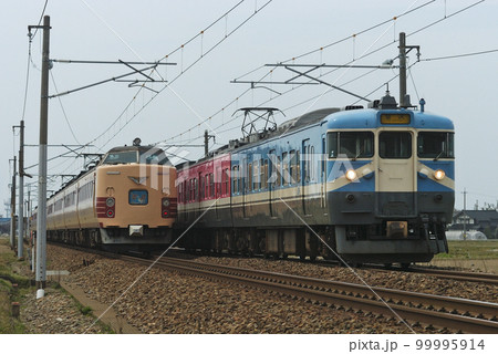 北陸本線 美川ー加賀笠間 JR西日本 415系800番台 C06編成(金沢) 485系 雷鳥 北陸本線 美川ー加賀笠間 JR西日本 415系800番台 C06編成(金沢) 485系 雷鳥 99995914