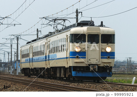 北陸本線　美川ー加賀笠間　JR西日本　475系　A24編成（金沢） 99995921