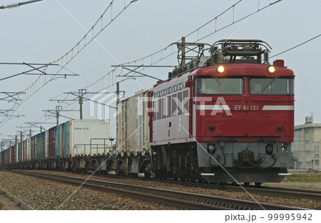 北陸本線 加賀笠間ー美川 JR東日本 EF81-151(長岡) 北陸本線 加賀笠間ー美川 JR東日本 EF81-151(長岡) 99995942