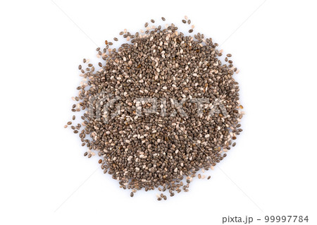 Chia seeds closeup Chia seeds closeup 99997784