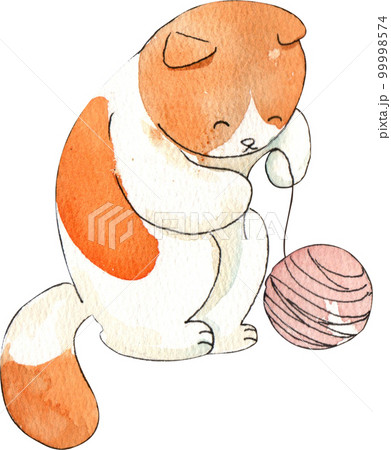 Kitten cat watercolor png element 99998574