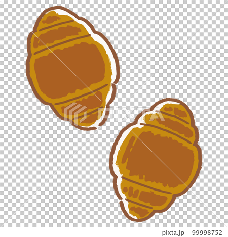 Vector illustration of delicious croissant in hand drawn style Vector illustration of delicious croissant in hand drawn style 99998752