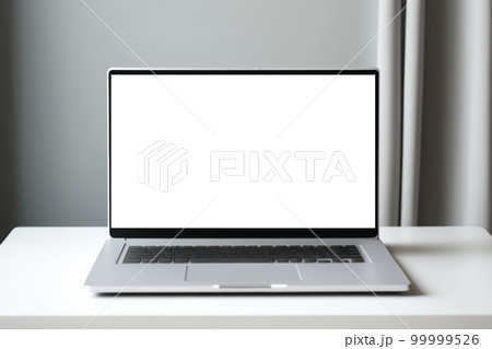 ノートパソコンの画面、明るいデスク、透過PNG 99999526