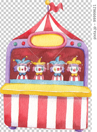 Circus clowns. Cartoon clown comedian juggling, funny clowns nose or jester party circus costume watercolor png element Circus clowns. Cartoon clown comedian juggling, funny clowns nose or jester party circus costume watercolor png element 99999621