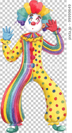 Circus clowns. Cartoon clown comedian juggling, funny clowns nose or jester party circus costume watercolor png element Circus clowns. Cartoon clown comedian juggling, funny clowns nose or jester party circus costume watercolor png element 99999649