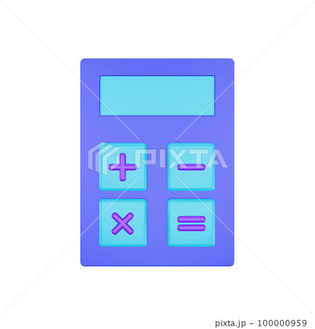 3d icon calculator school theme 3d icon calculator school theme 100000959