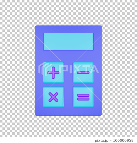 3d icon calculator school theme 3d icon calculator school theme 100000959