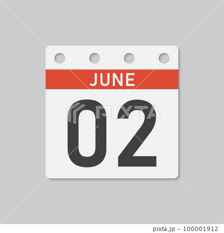 Icon page calendar day - 2 June 100001912