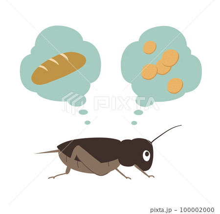 食とコオロギ 100002000