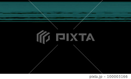 Digital glitch abstract background. Screen frequency. Blue color line static noise artifacts on dark black illustration with copy space. 100003166