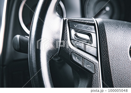 自動車の車内・ハンドルのスイッチ類 自動車の車内・ハンドルのスイッチ類 100005048