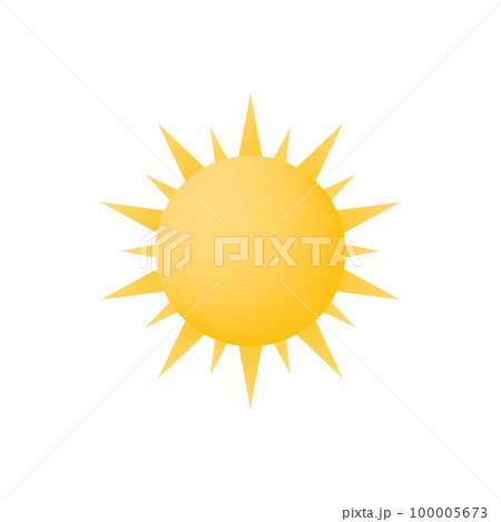 Sun 3d icon. Weather sunshine design. Vector illustration Sun 3d icon. Weather sunshine design. Vector illustration 100005673
