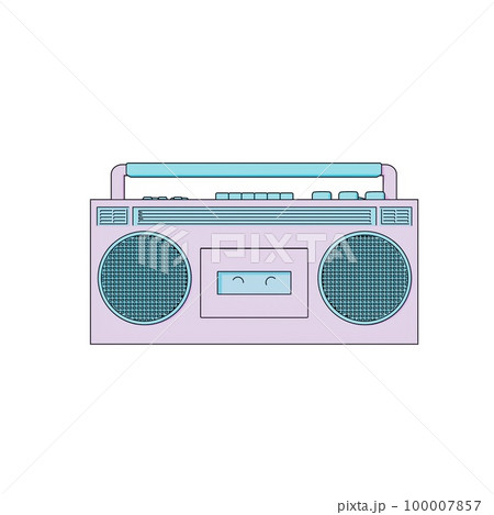 ラジカセのイラスト ラジカセのイラスト 100007857