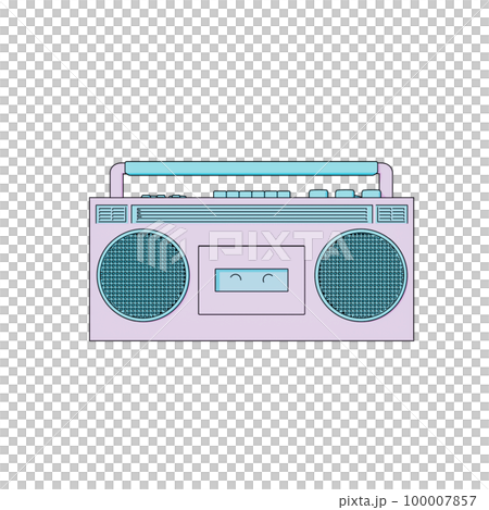 ラジカセのイラスト ラジカセのイラスト 100007857