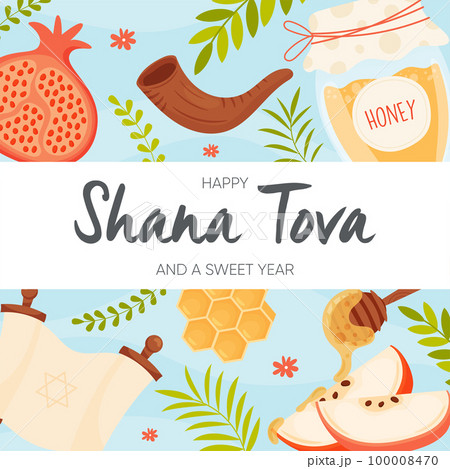 Happy Rosh Hashanah day, Shana Tova greeting  100008470