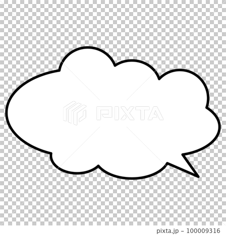 簡單易用的單色對話泡泡 100009316