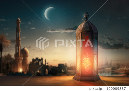 Ornamental Arabic lantern 100009887