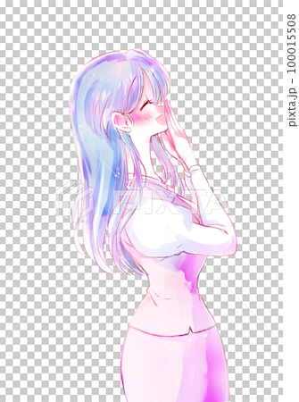 嬉しそうな女性社員 100015508