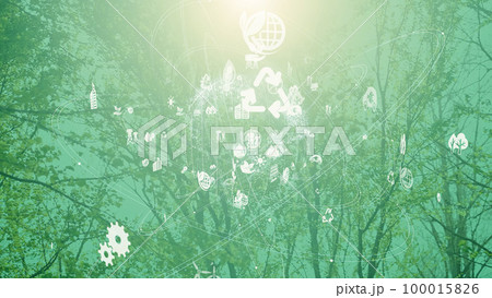 地球環境イメージ　エコロジー　サステナブル　SDGs 100015826