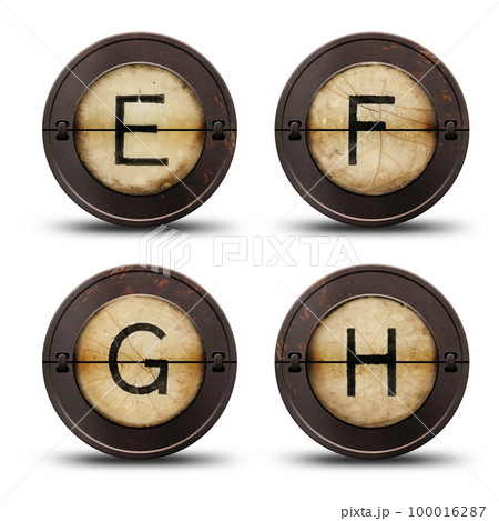 Vintage typewriter letters 100016287