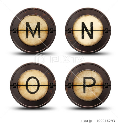 Typewriter letters 100016293