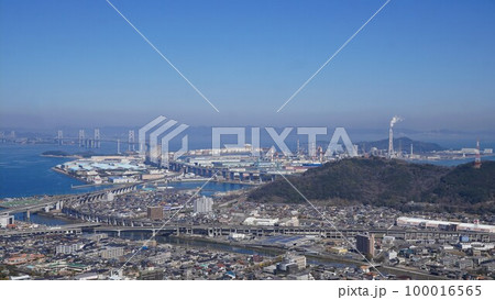 青ノ山山頂展望台からの町並み・風景【香川県綾歌郡宇多津町】3 青ノ山山頂展望台からの町並み・風景【香川県綾歌郡宇多津町】3 100016565