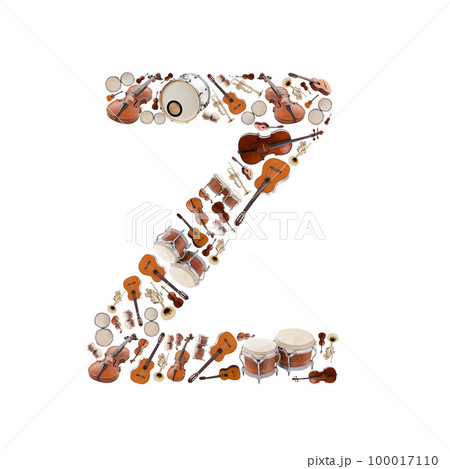 Musical instruments letter Musical instruments letter 100017110