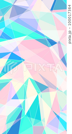 背景イラスト_三角形モザイク_パステルカラー 背景イラスト_三角形モザイク_パステルカラー 100017364