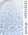 雪道　雪融け　雪融け道　雪解け道　雪解け　 100018282